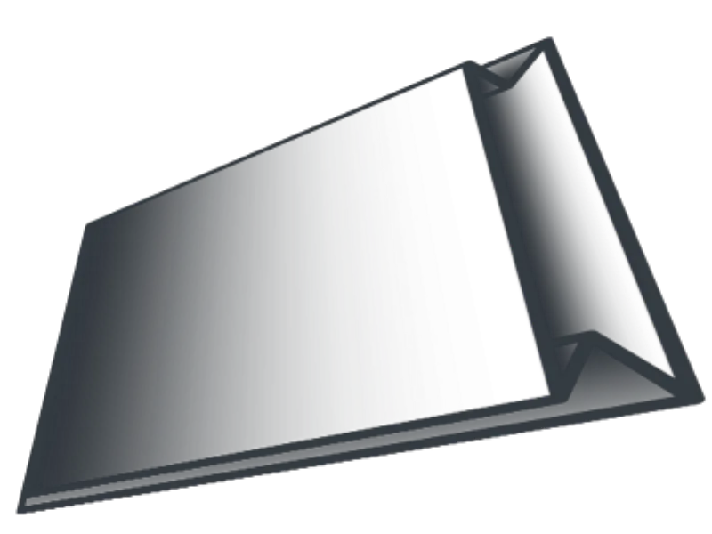 Seitenfaltenbeutel, technische Darstellung